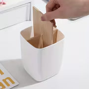 1pc 3/4 Compartments Desk Organiser Divided with Bamboo, Office Organiser with Pen Holder, Bathroom Make Up Storage Box, Living Room Sundries Holder, Bedroom Earing Hair Ring Jewelry Storage Box, Desk & Drawer Organizer for Home Storage