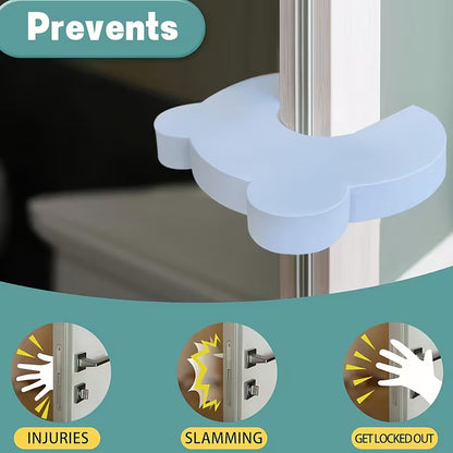 6pcs Door Clip Guard and Door Stopper. Use safety door cover, door partner, finger clip protection device made of soft foam, anti-fall door stop, protector - Safety Finger Protector, Keep Doors Open