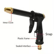 1pc Effortlessly Clean Your Car with This High-Pressure Water Spray Shower Wand!