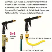 1pc Effortlessly Clean Your Car with This High-Pressure Water Spray Shower Wand!