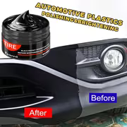 Automotive Interior Renewal Wax - Deep Maintenance and Brightening for Dashboards, Bumpers, Seats | Tire Coating Enhancer with Black Plastic Parts Restoration | ABS Resin Material