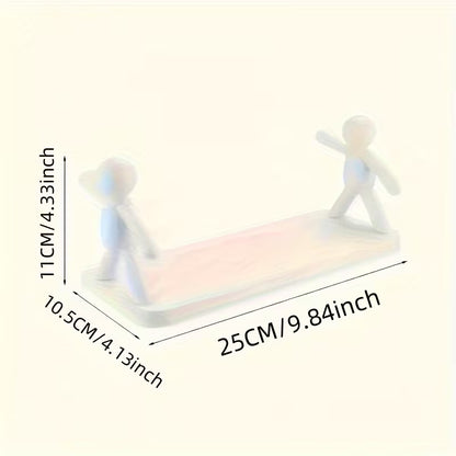 2pcs Modern Layered Plastic Wall-Mounted Shelves, No Drilling, Featuring Human-Shaped Sculptures, Multi-Tier Storage Rack for Bathroom, Kitchen, Or Bathroom Decor| Bathroom Shelves, Modern Wall Shelves, Wall Hanging