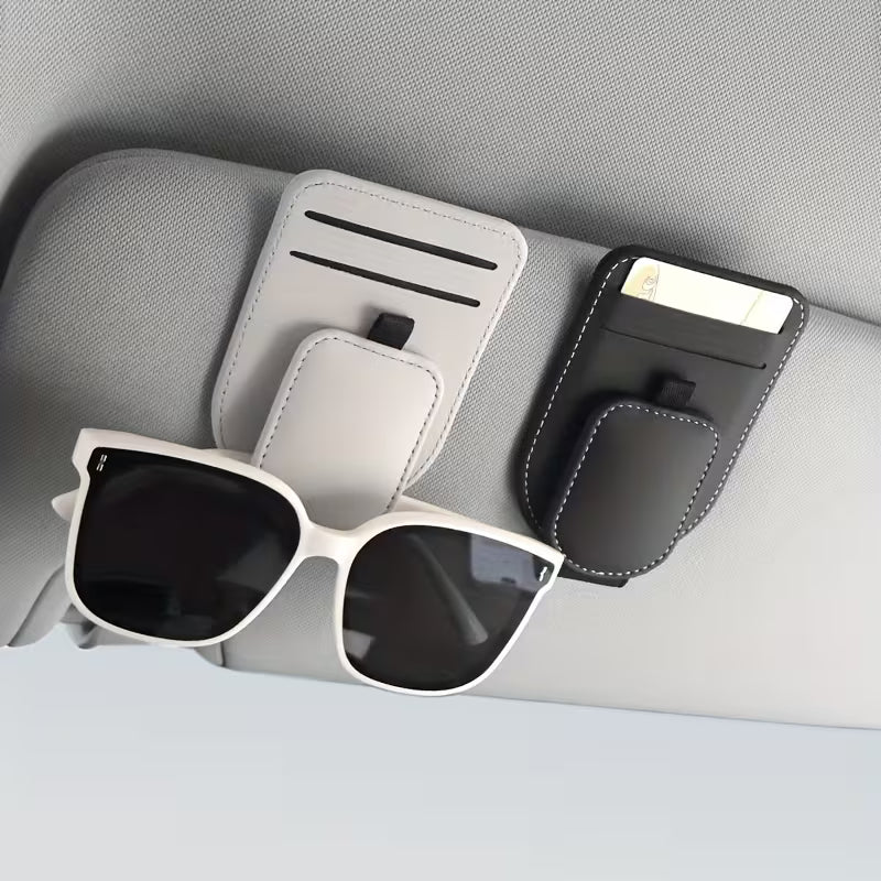High-Quality Car Eyeglass Clip, Multi-Functional Car Sun Visor Card Holder, In-Car Eyewear Storage Rack, Fashion Glasses Clip