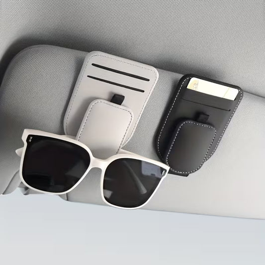 High-Quality Car Eyeglass Clip, Multi-Functional Car Sun Visor Card Holder, In-Car Eyewear Storage Rack, Fashion Glasses Clip