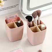 1pc 3/4 Compartments Desk Organiser Divided with Bamboo, Office Organiser with Pen Holder, Bathroom Make Up Storage Box, Living Room Sundries Holder, Bedroom Earing Hair Ring Jewelry Storage Box, Desk & Drawer Organizer for Home Storage