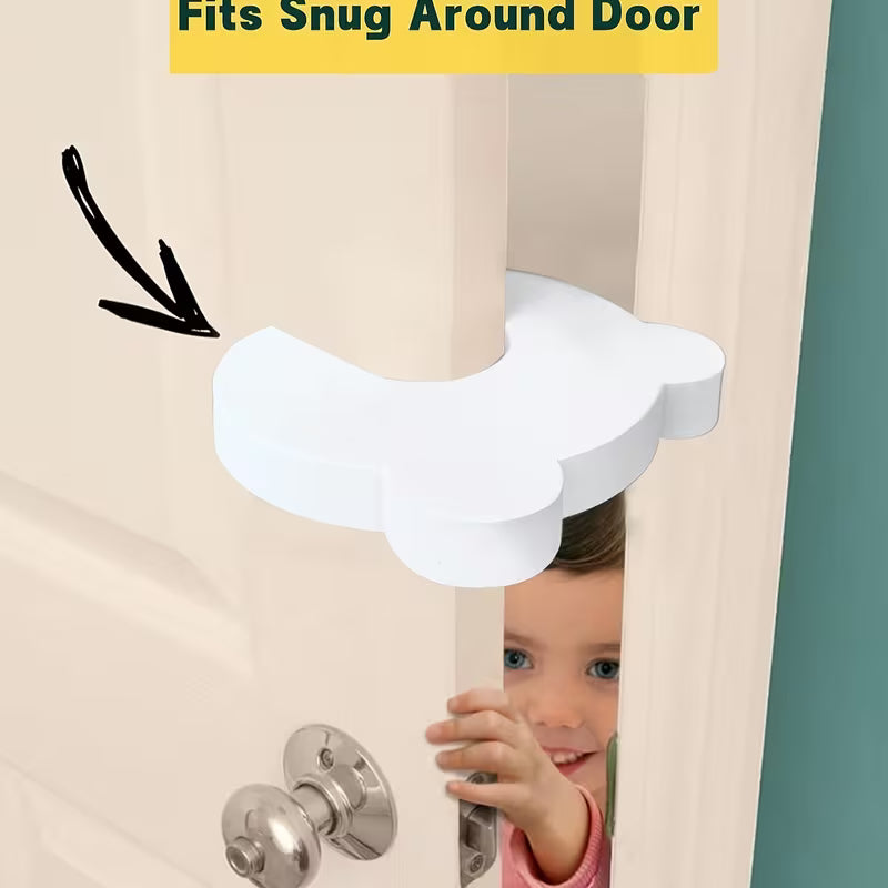 6pcs Door Clip Guard and Door Stopper. Use safety door cover, door partner, finger clip protection device made of soft foam, anti-fall door stop, protector - Safety Finger Protector, Keep Doors Open