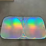 1pc high-quality titanium-Silvery alloy car sunshade| Summer front windshield sun protection and heat insulation cover, interior light shield and sun visor| Keep your vehicle cool