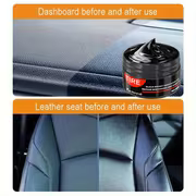Automotive Interior Renewal Wax - Deep Maintenance and Brightening for Dashboards, Bumpers, Seats | Tire Coating Enhancer with Black Plastic Parts Restoration | ABS Resin Material
