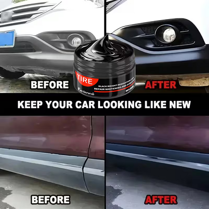 Automotive Interior Renewal Wax - Deep Maintenance and Brightening for Dashboards, Bumpers, Seats | Tire Coating Enhancer with Black Plastic Parts Restoration | ABS Resin Material